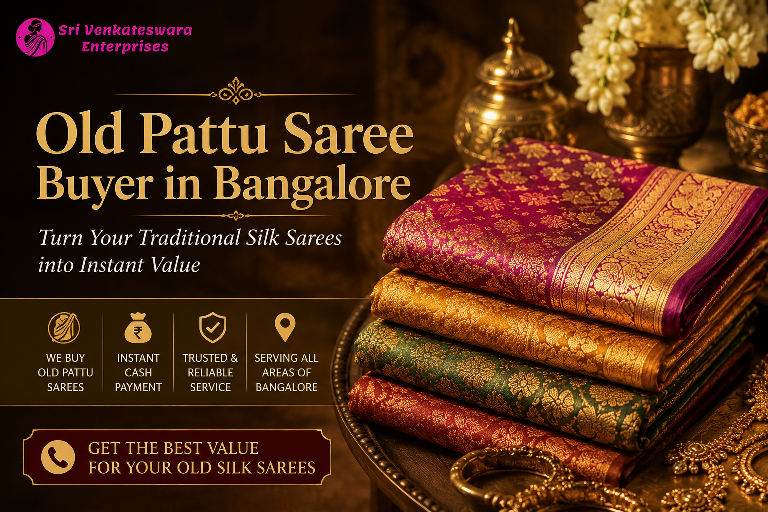 Old Pattu Saree Buyer in Bangalore with Traditional Kanjivaram Silk Sarees